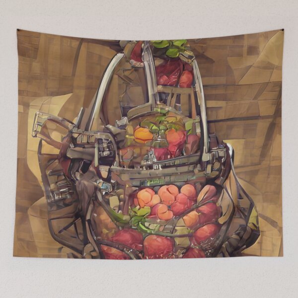 Item preview, A Basket of Peaches and Nectarines designed and sold by ~.