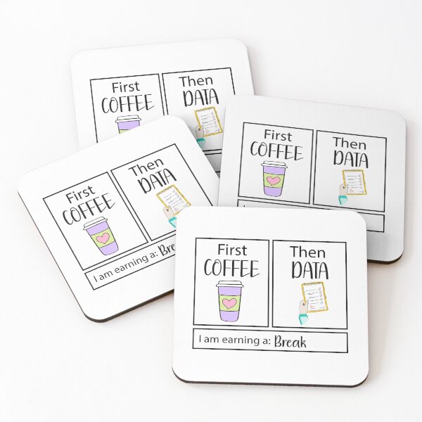 Item preview, First Coffee Then Data Behavior Analyst Coffee Gift for BCBA RBT ABA Therapist Classic T-Shirt designed and sold by NoemieEbert.