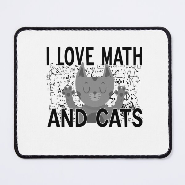 Item preview, I Love Math and Cats designed and sold by FantasticBee.
