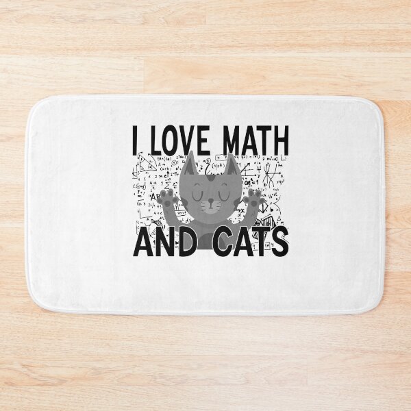 Item preview, I Love Math and Cats designed and sold by FantasticBee.