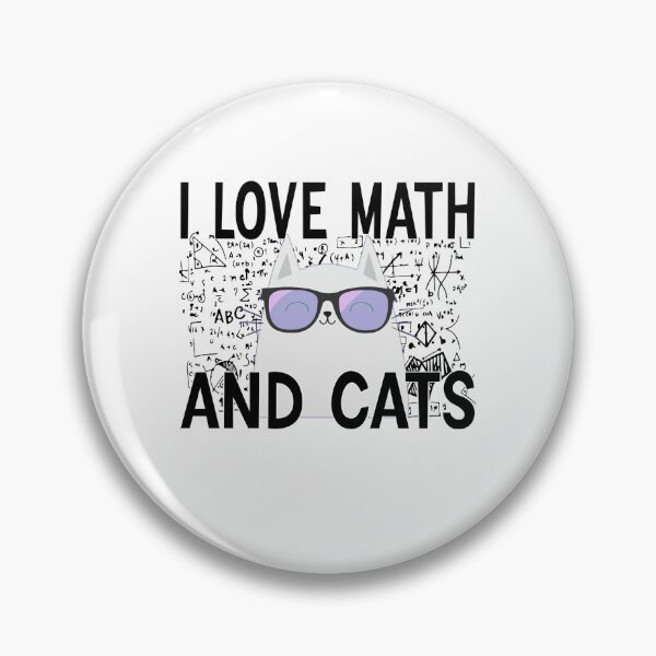 Item preview, I Love Math and Cats designed and sold by FantasticBee.