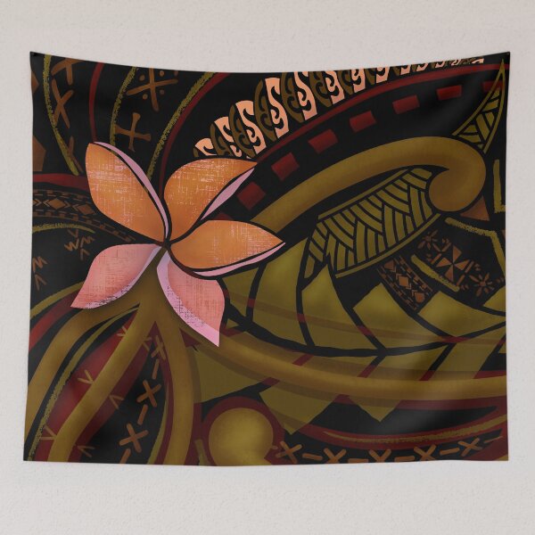 Item preview, Samoan Malu Tropical Floral Art 2083 designed and sold by sunnthreads.