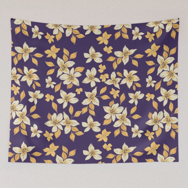 Item preview, White and Yellow Autumn Flowers  designed and sold by Eve :).