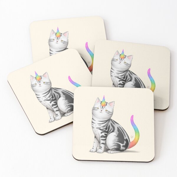 Item preview, Unicorn Cat (american shorthair) designed and sold by anaflorapdc.