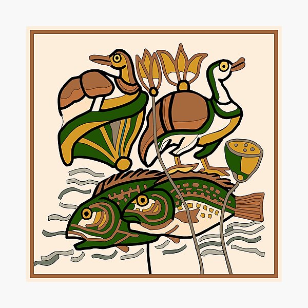 Item preview, Libyan swamp with ducks and fish designed and sold by frederic Lecut.
