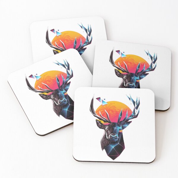 Item preview, Retro glass deer 3d  designed and sold by MusicSkateboard.