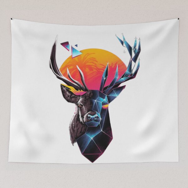 Item preview, Retro glass deer 3d  designed and sold by MusicSkateboard.