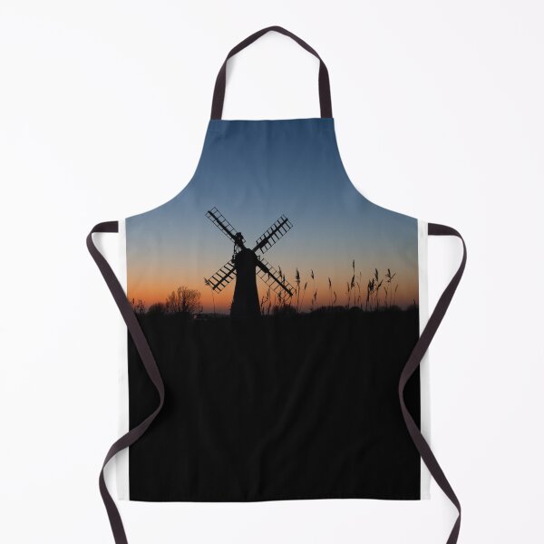 Item preview, Norfolk Broads windmill sunset silhouette designed and sold by cdkphotos.