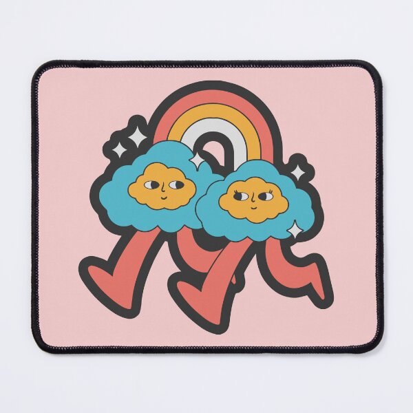 Item preview, Running Clouds Retro Design designed and sold by TrippyPosters.