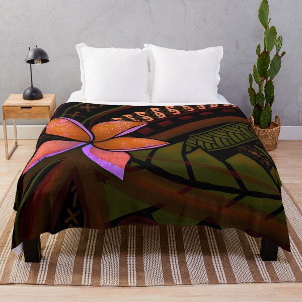 Item preview, Samoan Malu Tropical Floral Art 2086 designed and sold by sunnthreads.