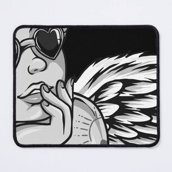 Item preview, Black and white Illustration of Cupid  designed and sold by Goliardika-Shop.