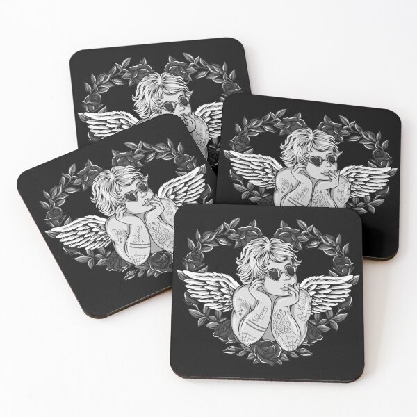 Item preview, Black and white Illustration of Cupid  designed and sold by Goliardika-Shop.