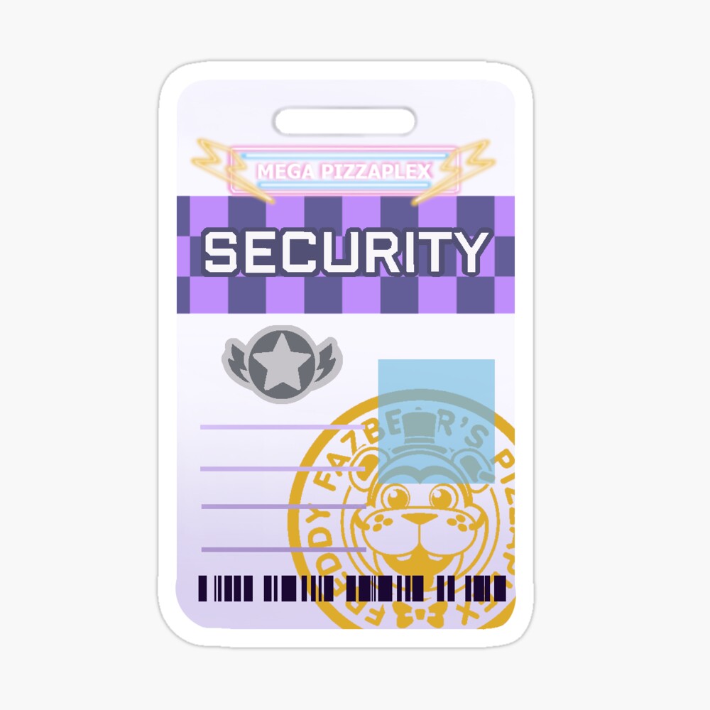 Five Nights At Freddy's Security Breach Security Badge Sticker for Sale by  Ronnoc-Noiro