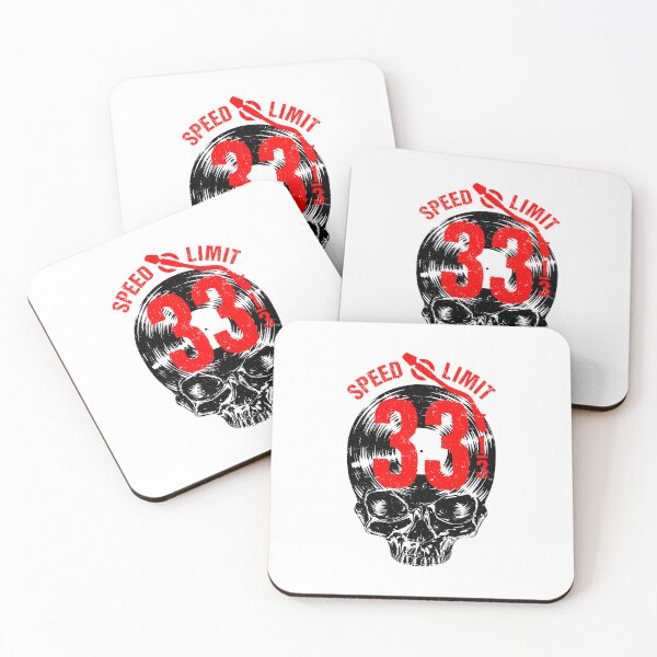 Item preview, 33 1/3 RPM Speed Limit Vinyl Record Collector Gothic Skull designed and sold by GrandeDuc.