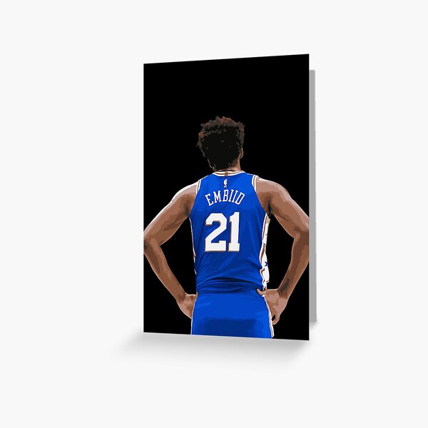 Joel Embiid 76ers Jersey Greeting Card for Sale by