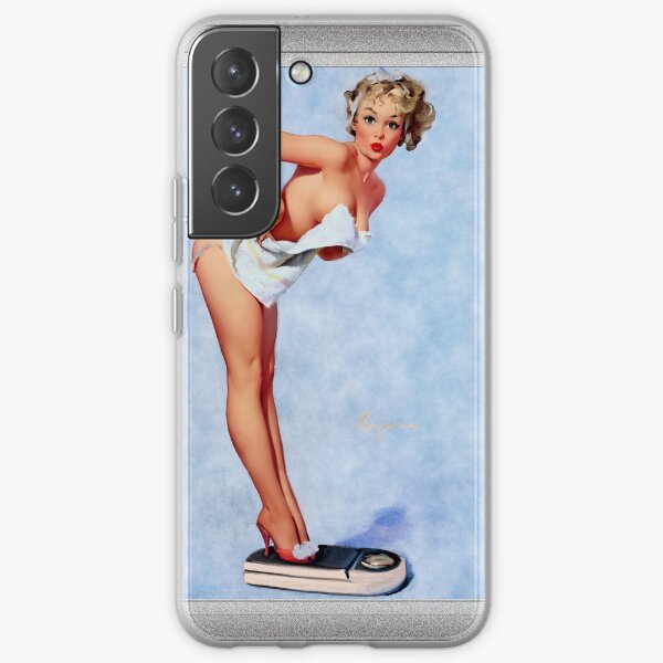 The Scale Doesn't Lie by Gil Elvgren Remastered Vintage Art Xzendor7 Reproductions Samsung Galaxy Soft Case