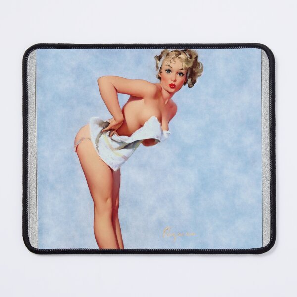 The Scale Doesn't Lie by Gil Elvgren Remastered Vintage Art Xzendor7 Reproductions Mouse Pad