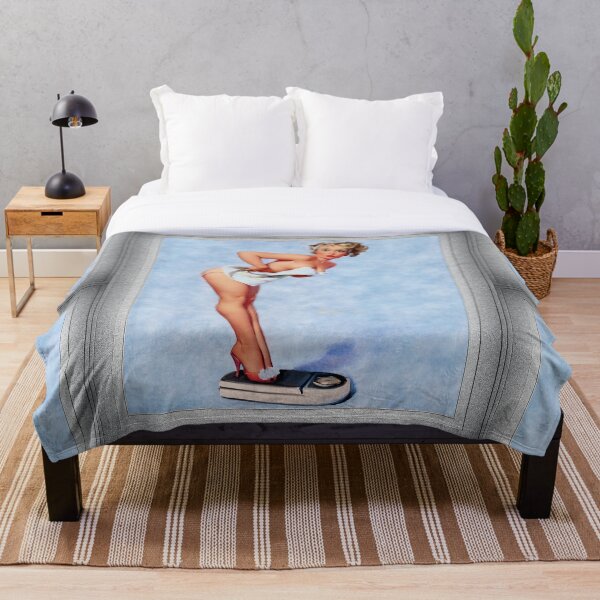 Item preview, The Scale Doesn't Lie by Gil Elvgren Remastered Vintage Art Xzendor7 Reproductions designed and sold by Xzendor7 Digital Art Creations.