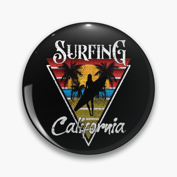 Item preview, Vintage Surfing Girl California Beaches Surf Cali Beach Bum designed and sold by CharJens.