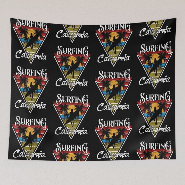 Item preview, Vintage Surfing Girl California Beaches Surf Cali Beach Bum designed and sold by CharJens.