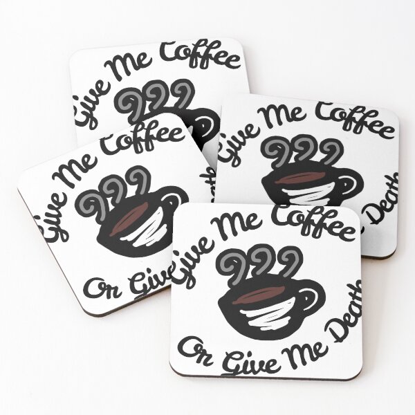Item preview, Give Me Coffee or Give Me Death designed and sold by Hilderbrandish.