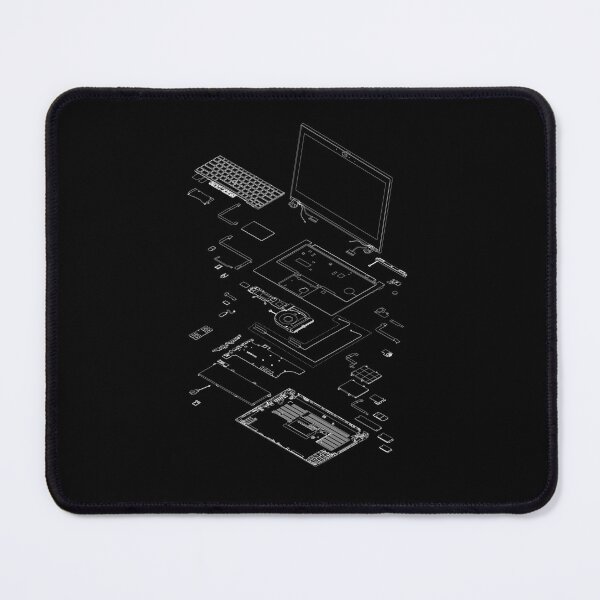 Item preview, Thinkpad T14 Gen2 Exploded View - White on Black designed and sold by Avalanche Designs.