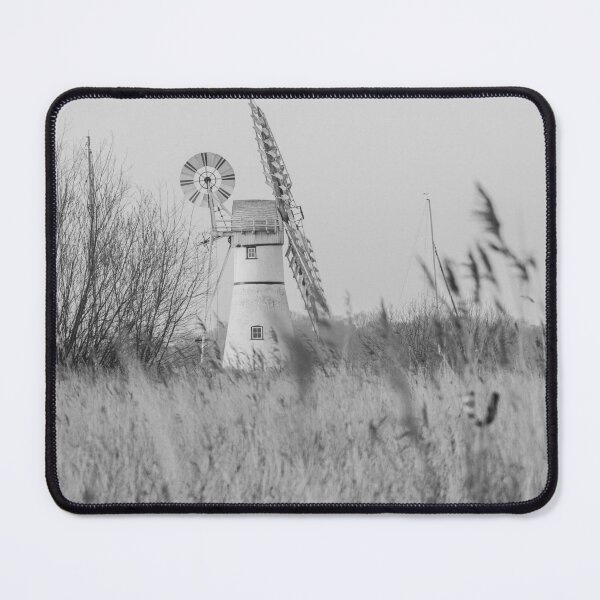 Item preview, Black and white Thurne Mill designed and sold by cdkphotos.