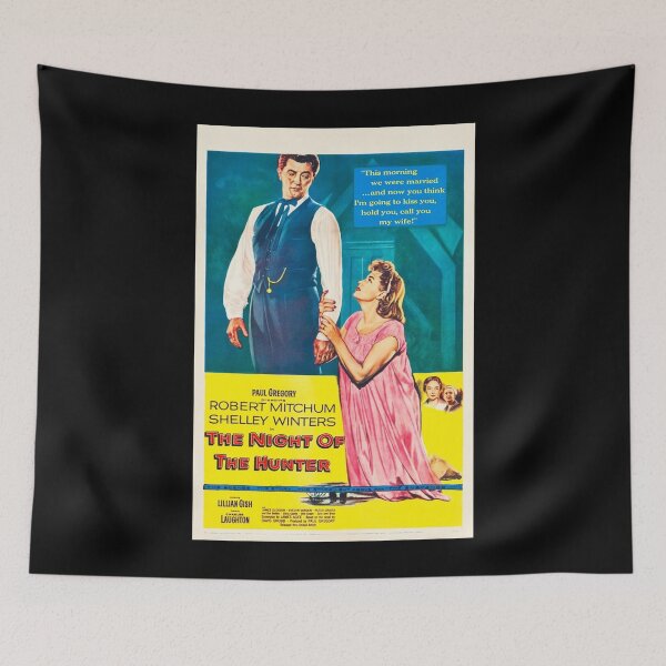 Item preview, Night of the Hunter. Classic movie film poster. Starring Robert Mitchum and Shelley Winters Poster designed and sold by looimvkirk7z.