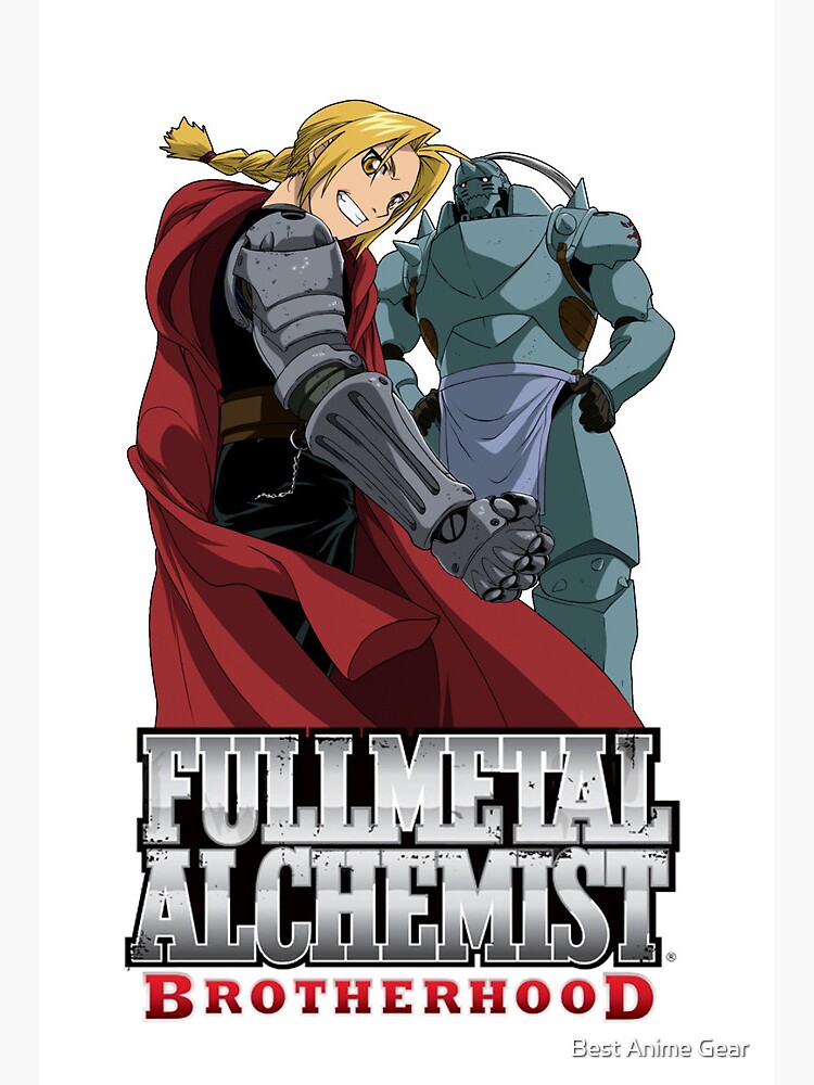 Fullmetal Alchemist Brotherhood: Ed and Al Anime Wall Scroll - Circle Red