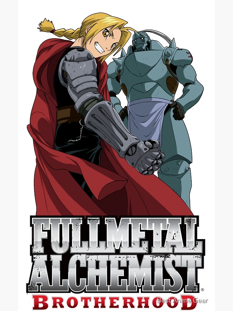 Fullmetal Alchemist Brotherhood Elric Brothers Anime Poster – My