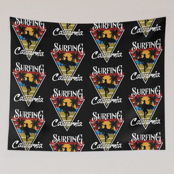 Item preview, Surfing Guy California Beaches Surf Cali Beach Bum designed and sold by CharJens.