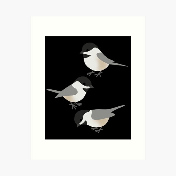 Item preview, Birds Funny Chickadees designed and sold by alwe-designs.