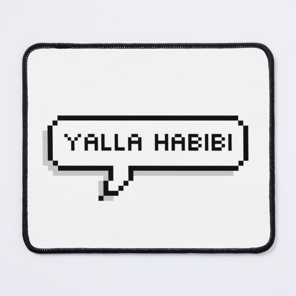 Item preview, Yalla habibi pixel text message - Arabic designed and sold by Ellodee.