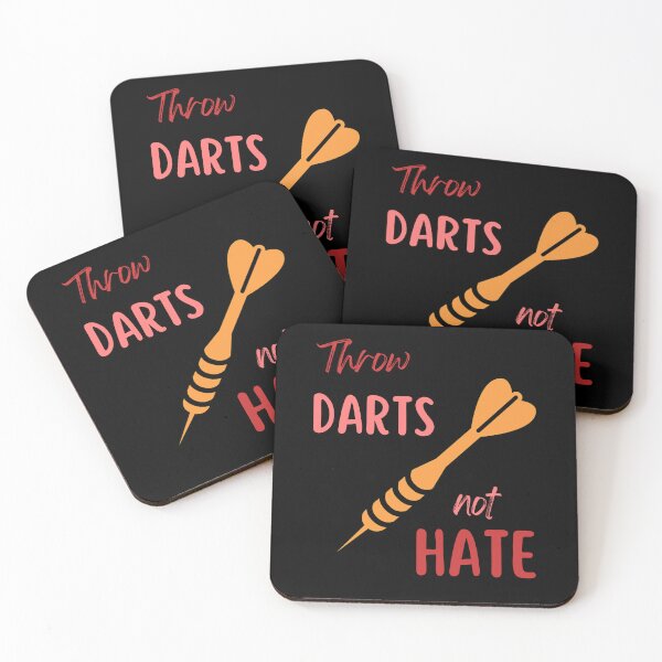 Item preview, Throw darts not hate designed and sold by MGuyerArt.