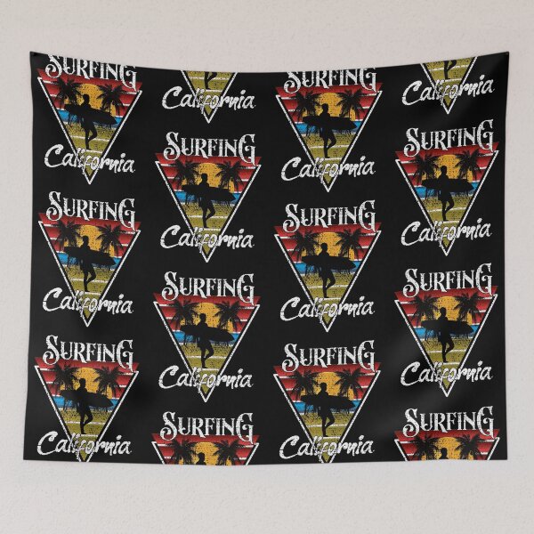 Item preview, Vintage Surfing Guy California Beaches Surf Cali Beach Bum designed and sold by CharJens.