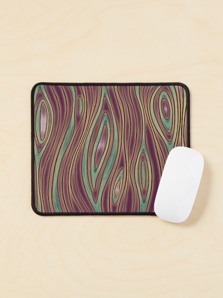 Thumbnail 1 of 5, Mouse Pad, Minimalist Illusion Magic Wood Knots designed and sold by BlazeraptorGirl.
