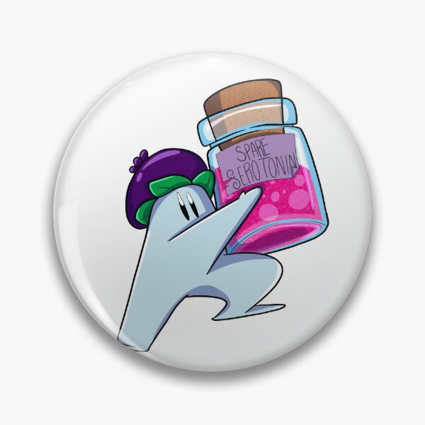 Item preview, Spare serotonin bottle mushie designed and sold by TrixelthePixel.