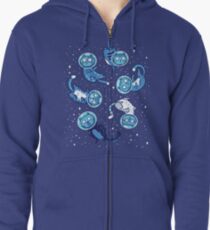 Galaxy cats Zipped Hoodie