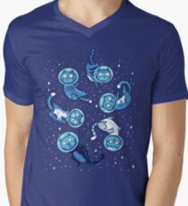 Galaxy cats Men's V-Neck T-Shirt