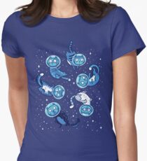 Galaxy cats Women's Fitted T-Shirt