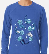 Galaxie Katzen Leichter Pullover