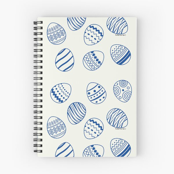 Item preview, Easter Egg Pattern - Navy Blue & Ivory designed and sold by DarkGreenSoul.