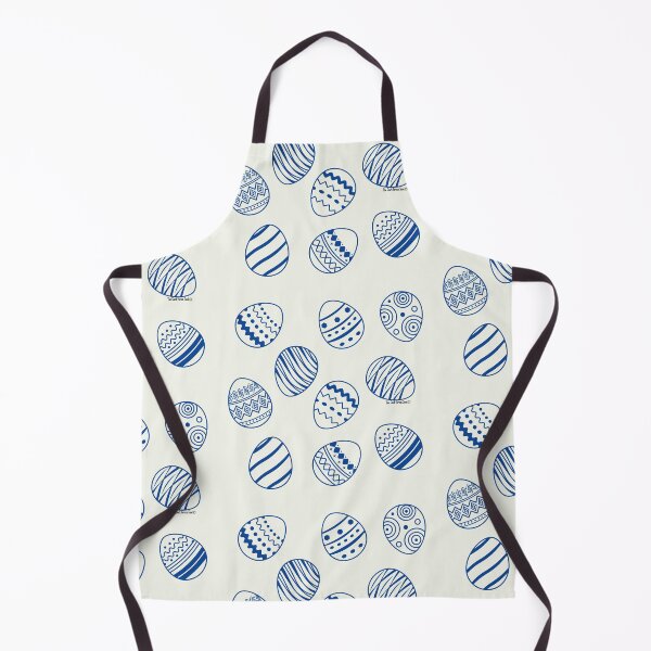 Item preview, Easter Egg Pattern - Navy Blue & Ivory designed and sold by DarkGreenSoul.