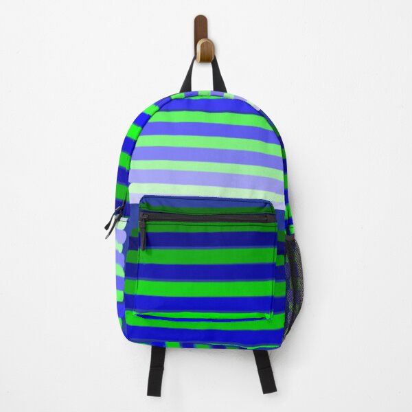 Item preview, Royal Blue n Lime Green Gradient Ombre Stripes Pattern designed and sold by DianeBP.