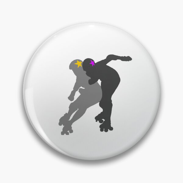 Item preview, Roller Derby Jammers in Action Silhouette  designed and sold by Sci-Art-Cafe.