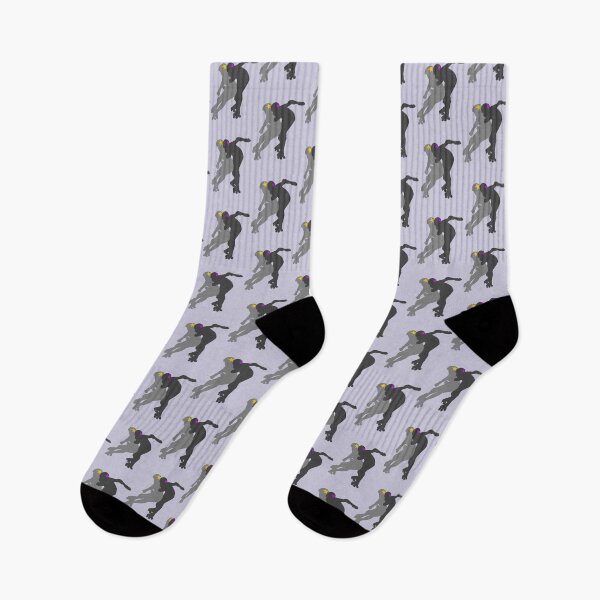 Item preview, Roller Derby Jammers in Action Silhouette  designed and sold by Sci-Art-Cafe.