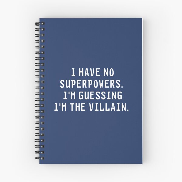 Item preview, I Have No Superpowers | I'm the villain - Cool Superhero lover Or Movie activity And Nerd Gifts designed and sold by LostTraveller.