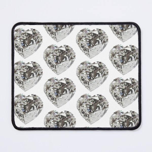 Item preview, Heart Diamond Love April Birthstone designed and sold by DigitalGemArt.