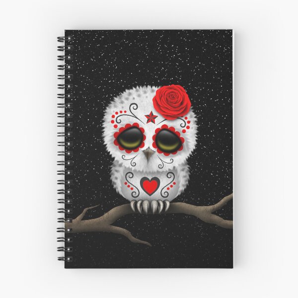 Item preview, Cute Red Day of the Dead Sugar Skull Owl designed and sold by JeffBartels.