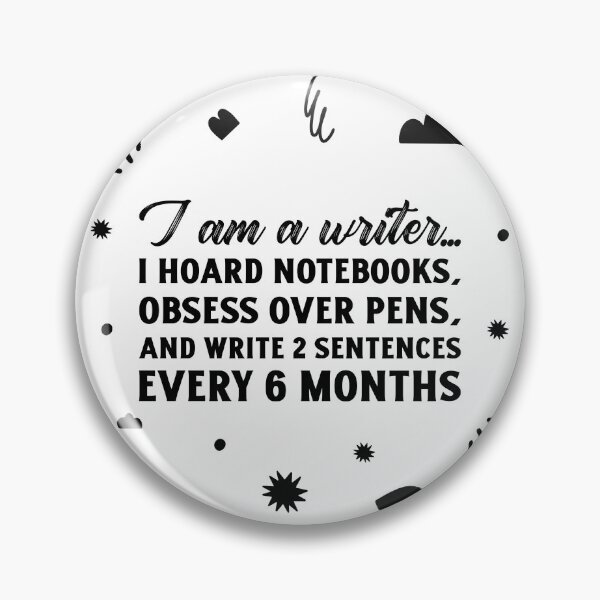 Item preview, I Am A Writer designed and sold by SwordsAndCharms.